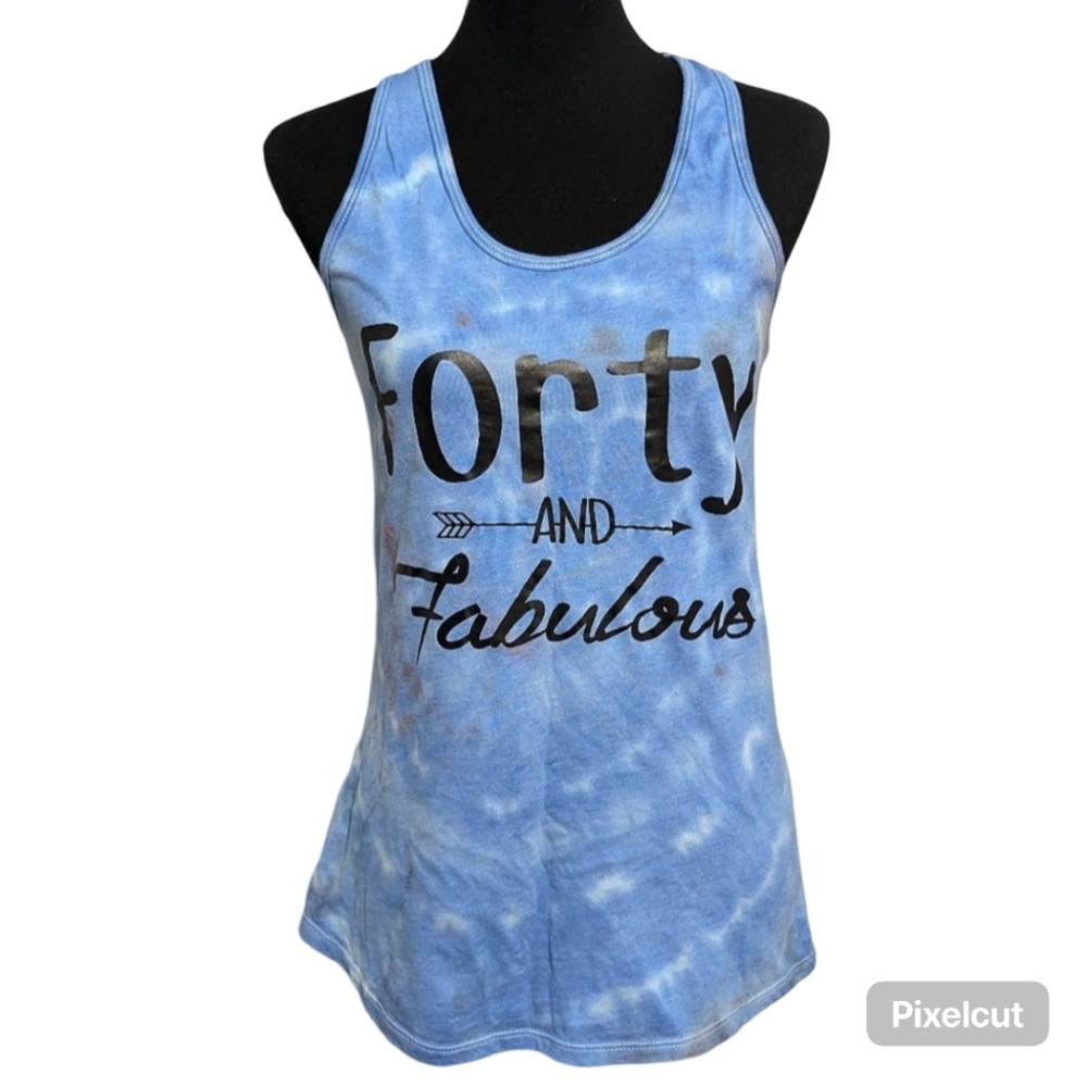IDEAL by Next Level "Forty & Fabulous" Razorback Slim Fit Tank Top